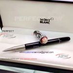 Perfect Replica Montblanc Heritage Rouge Et Noir Silver Clip Black Rollerball New